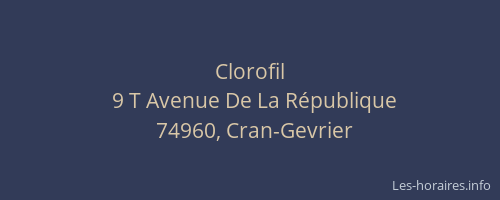 Clorofil