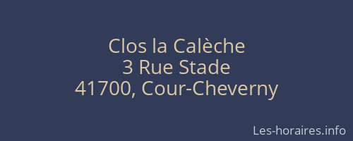 Clos la Calèche