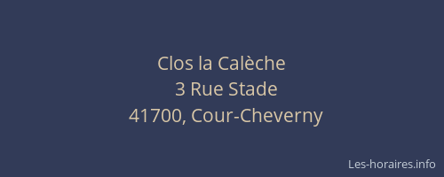 Clos la Cal&egrave;che