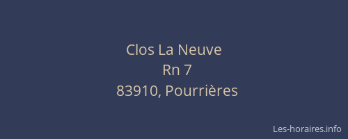 Clos La Neuve