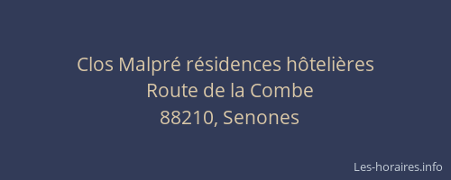 Clos Malpr&eacute; r&eacute;sidences h&ocirc;teli&egrave;res