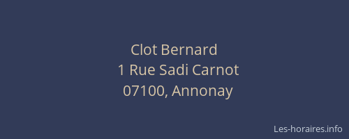 Clot Bernard