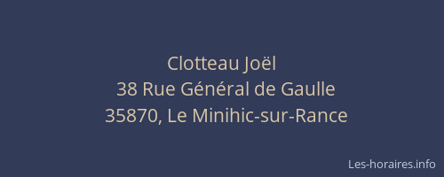 Clotteau Joël
