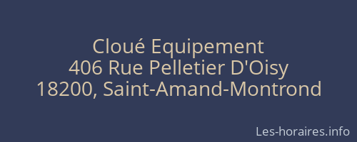 Cloué Equipement
