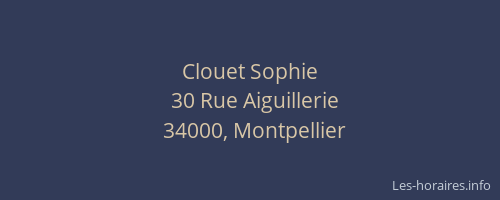 Clouet Sophie