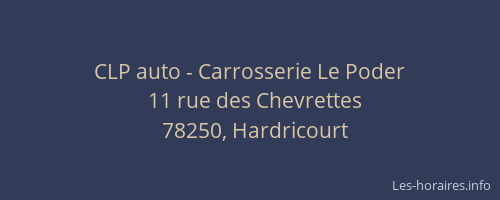 CLP auto - Carrosserie Le Poder