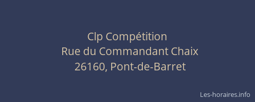 Clp Compétition