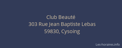 Club Beauté