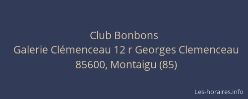 Club Bonbons