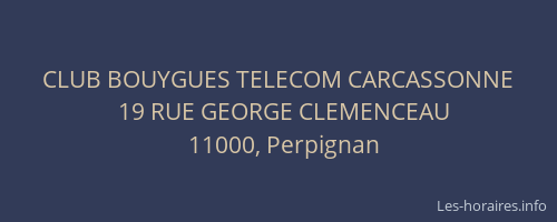 CLUB BOUYGUES TELECOM CARCASSONNE