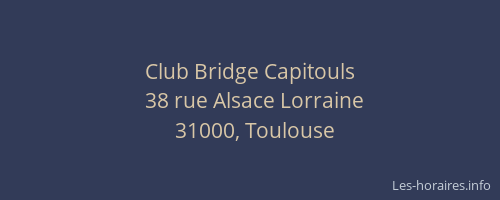Club Bridge Capitouls