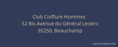 Club Coiffure Hommes