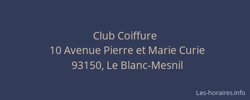 Club Coiffure