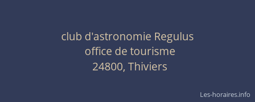 club d'astronomie Regulus