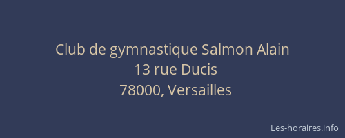 Club de gymnastique Salmon Alain