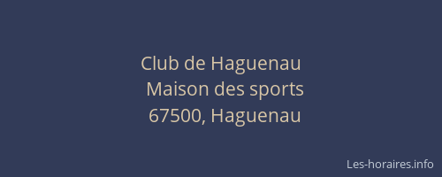 Club de Haguenau