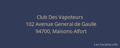 Club Des Vapoteurs