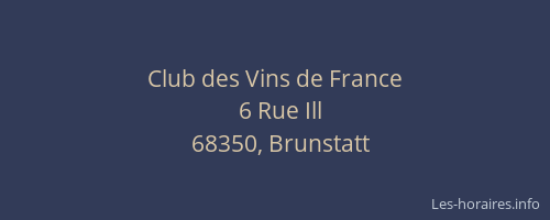 Club des Vins de France