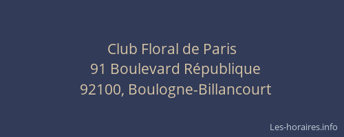 Club Floral de Paris