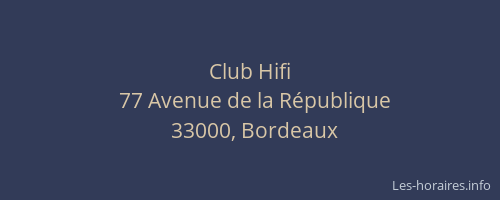 Club Hifi