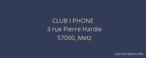 CLUB I PHONE