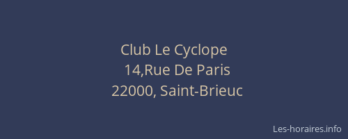 Club Le Cyclope