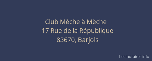 Club Mèche à Mèche