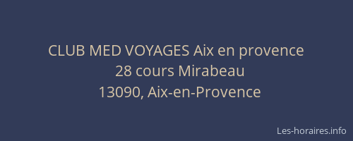 CLUB MED VOYAGES Aix en provence