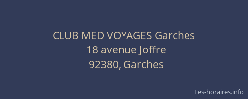 CLUB MED VOYAGES Garches