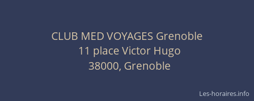 CLUB MED VOYAGES Grenoble