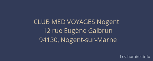 CLUB MED VOYAGES Nogent