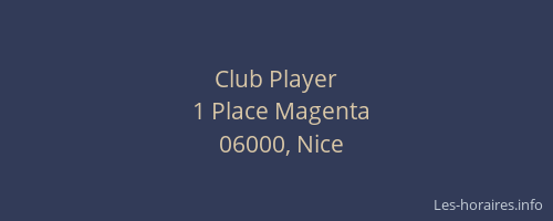 Club Player