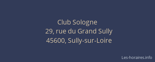 Club Sologne