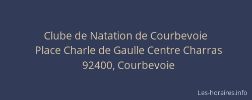 Clube de Natation de Courbevoie