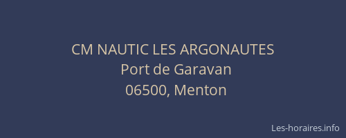 CM NAUTIC LES ARGONAUTES