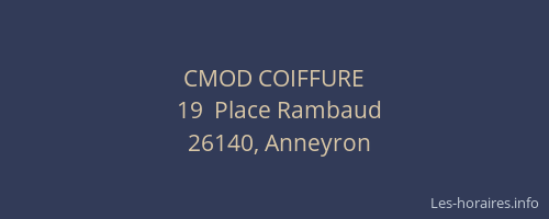 CMOD COIFFURE