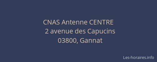 CNAS Antenne CENTRE
