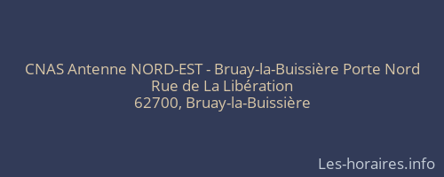 CNAS Antenne NORD-EST - Bruay-la-Buissière Porte Nord