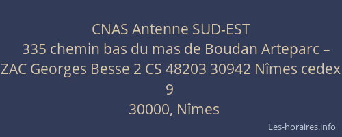 CNAS Antenne SUD-EST