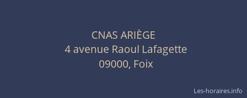 CNAS ARIÈGE