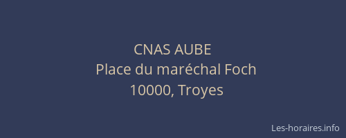 CNAS AUBE
