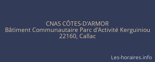 CNAS CÔTES-D'ARMOR