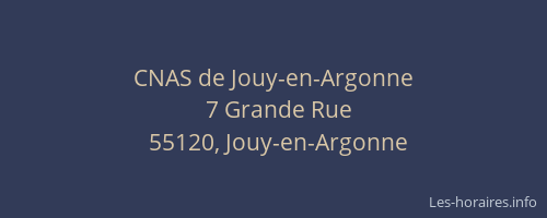 CNAS de Jouy-en-Argonne
