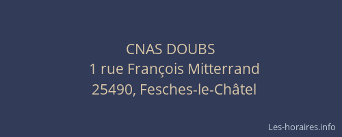 CNAS DOUBS