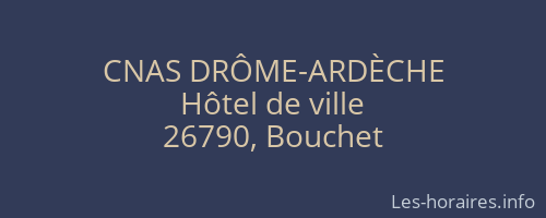 CNAS DRÔME-ARDÈCHE