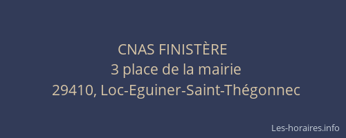 CNAS FINIST&Egrave;RE