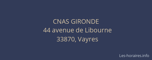 CNAS GIRONDE