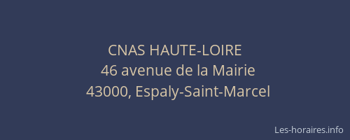 CNAS HAUTE-LOIRE