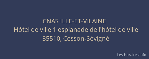 CNAS ILLE-ET-VILAINE