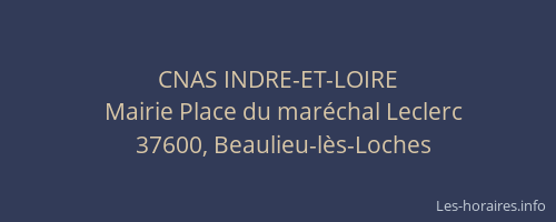 CNAS INDRE-ET-LOIRE